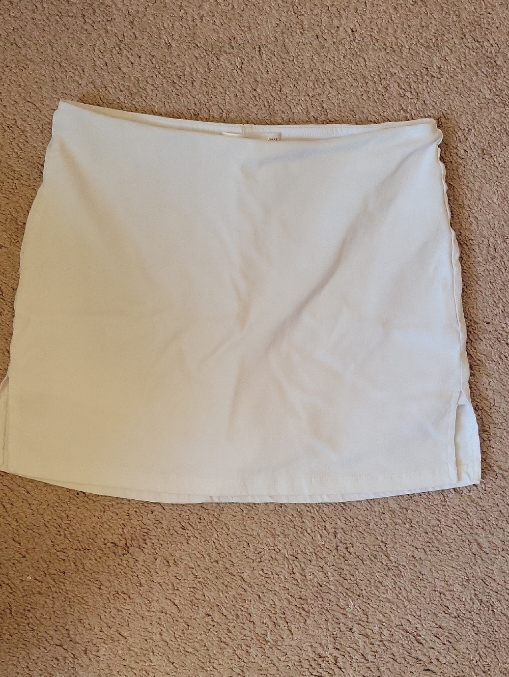 Skort Women's White Mini Skirt  – Sleek Everyday Style